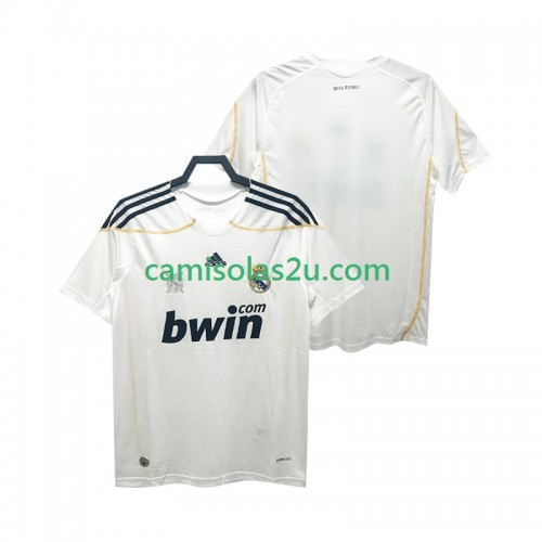 Camisolas de futebol Real Madrid 2009 2010 Retro Equipamento Principal Manga Curta Camisolas de futebol Real Madrid 2009 2010 Retro Equipamento Principal Manga Curta